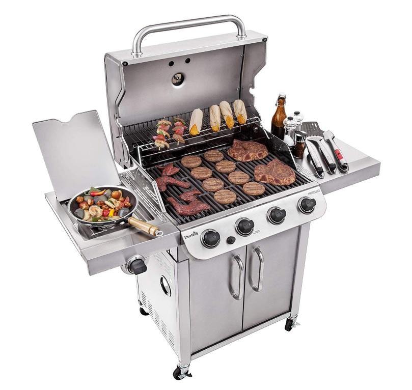 Char Broil Performance Stainless Steel 4 Burner Cabinet Style Gas