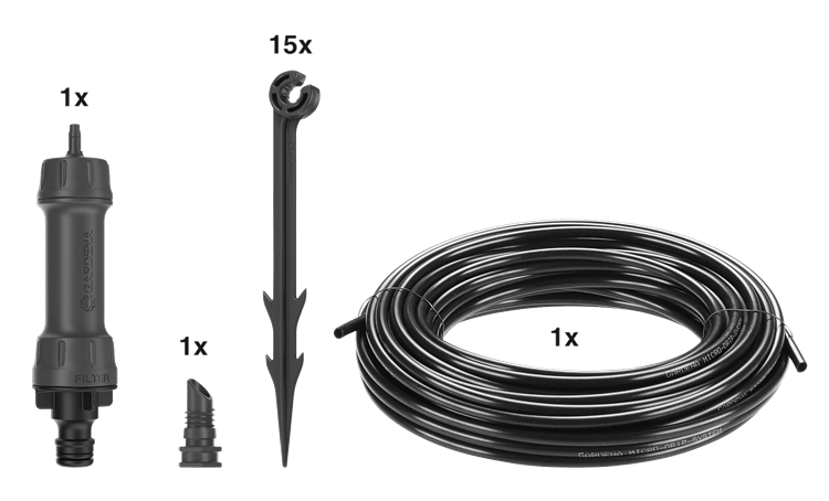 Gardena Starter Set Planted Rows S Garden Plus