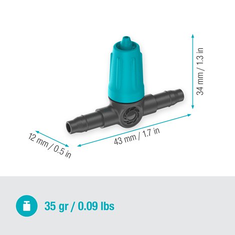 Gardena Adjustable Inline Drip Head 0–15 l/h Garden Plus